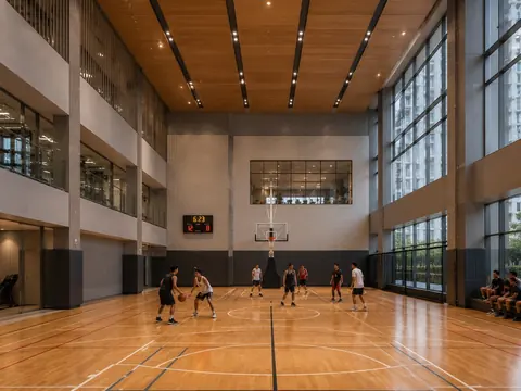 Indoor basketball – artist's impression
